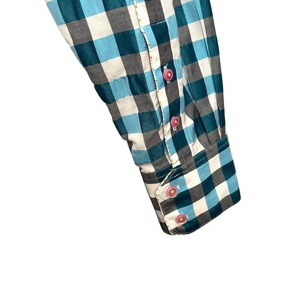 Robert Graham X Plaid Classic Long Sleeve Button Up Shirt Preppy Size Large - Picture 4 of 12